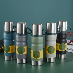 <span class=keywords><strong>Thermos</strong></span> Portatile in Acciaio Inox 304 a Doppia Parete Sottovuoto 680ml con Coperchio Multiuso e Borsa Regalo per Adulti - Product Image 6