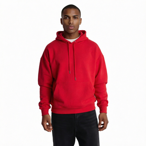 Sweat à capuche oversize à épaules tombantes pour jeunes et adolescents, coupe ample pour hommes, pull vierge personnalisable, écologique et respirant - Product Image 1