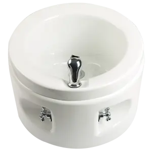 wholesale Factory popular luxury beauty salon furniture foot basin white pedicure foot tub bowl for message with switch shower