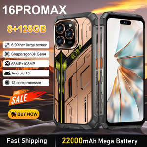 Smartphone robuste débloqué I 16 Pro Max, Android 15, 8 Go de RAM, 128 Go de ROM, batterie 22000 mAh, étanche <span class=keywords><strong>IP68</strong></span>, écran FHD, LTE, version usine - Product Image 4