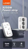 LDNIO SC3416 Stop Kontak Ekstensi Daya Universal Terlaris 2500w Dengan Port USB