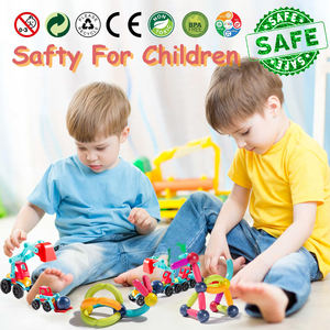 Bloques de Construcción Educativos <span class=keywords><strong>3D</strong></span> de Ensamblaje Directo de Fábrica, Juego de Varillas Magnéticas, Bolas y Barras para el Desarrollo Infantil, Plástico <span class=keywords><strong>STEAM</strong></span> - Product Image 3