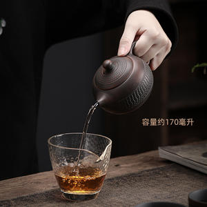 เครื่องปั้นดินเผาสีม่วง Xi Shi หม้อ,มีดกระโดดทำมือสไตล์จีนเคลือบเงาเซรามิกกังฟูกาน้ำชาอุปกรณ์ทำชา - Product Image 4