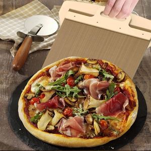 Tabla deslizante para pizza y pala para transferir masa, herramienta de repostería para una pizza perfecta, ¡la más vendida! - Product Image 2