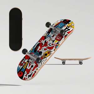 Wholesale Custom <b>Finger</b> <b>Boards</b> 32Mm Maple Wood Fingerboard Deck With Metal Trucks - Product Image 3