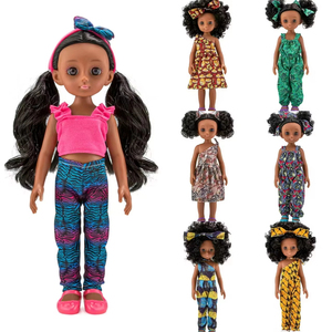 Muñeca de Vinilo PVC Negra Rizada de 13 Pulgadas, Nueva Colección 2026, Muñeca Hermosa para Niñas, Regalo de Cumpleaños Infantil, Muñeca de Alta Calidad - Product Image 2