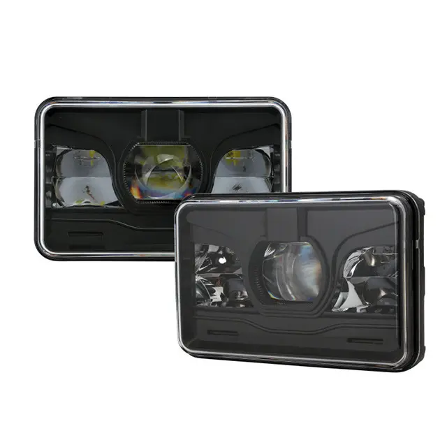 Phares LED 4*6 pouces pour camion moto voiture tout-terrain Tuff Plus Super Bright High Low Beam LED Lights