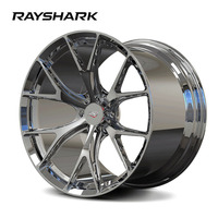 Jantes RS Custom Chromées 18 19 Pouces Concaves Muscle Car 6x114.3 Forgées pour Dodge Viper