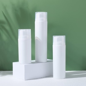 Flacon cosmétique avec logo personnalisé 30ml-200ml Gamme blanche avec pulvérisateur à pompe Flacon de crème sans air en émulsion 50ml-150ml avec lotion - Product Image 4