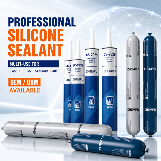 Trade Supply 280ml Silicone Glue Weatherproofing High Tack Clear Silicone Caulk for Roof Edges Durable Silicone Joint Sealant