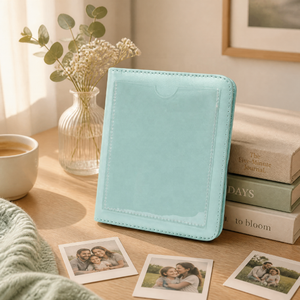 Álbum de Fotos Lerp&Wedding de Cuero PU de 5 Pulgadas para <span class=keywords><strong>Polaroid</strong></span> 600/W210/<span class=keywords><strong>300</strong></span>/400 Instax Wide Film Mini, con Carpeta - Product Image 4