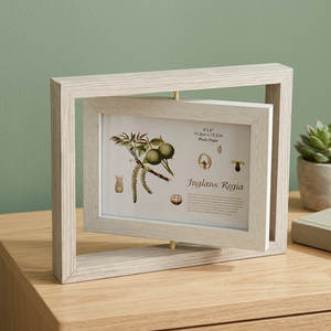 Wooden Photo <b>Frame</b> 4x6 Inch Rectangle Rustic <b>Wall</b> Mount Horizontal Display - Product Image 3
