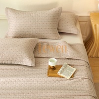 Ensemble de literie personnalisable léger, antibactérien, ignifuge, en microfibre de polyester matelassé, 3 pièces, pour chambre à coucher, toutes saisons