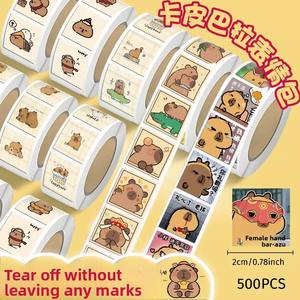 Hot-Selling 500 Stück PVC Roll Aufkleber Sammlung niedlichen Cartoon Dekoration Journal Siegel Aufkleber High-Value Ins - Product Image 4