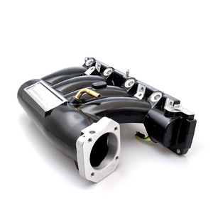 ท่อร่วมไอดี K20A2 อลูมิเนียม สีดำเงิน สำหรับ Honda Civic เครื่องยนต์ K Series อะไหล่แต่ง อัพเกรด หมายเลขอะไหล่ IM-1003 - Product Image 2