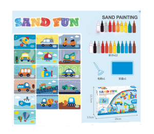 <span class=keywords><strong>Kit</strong></span> d'art du sable <span class=keywords><strong>Montessori</strong></span> pour enfants, ensemble d'activités de <span class=keywords><strong>peinture</strong></span> au sable coloré, jouet éducatif STEM, artisanat artistique, cadeau pour garçons et filles - Product Image 1