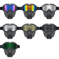 Lunettes de moto intégrées rétro Harley, masque de protection coupe-vent tout-terrain pour usage extérieur