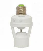 Luz con Sensor de Movimiento PIR de 360 Grados, Base E27, 110-240V, Carga Máxima de 60W, Tiempo de Retardo Ajustable