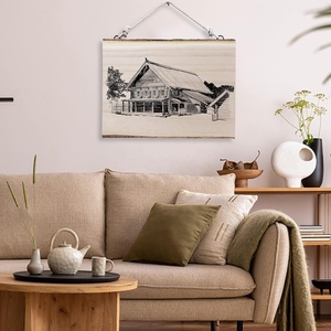 Grandi Fette di Legno Grezzo <span class=keywords><strong>per</strong></span> Pittura, Dischi di Legno Naturale Non Trattato <span class=keywords><strong>per</strong></span> Decorazioni Fai-da-Te e Arredo Murale - Product Image 2