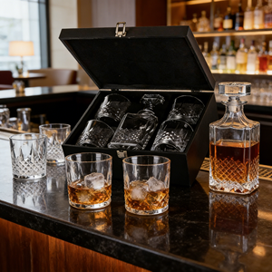 Ensemble de carafes à <span class=keywords><strong>whisky</strong></span> en cristal carré personnalisées gravées sur mesure de 25 oz, boîte cadeau pour vin, vodka, cocktail, <span class=keywords><strong>whisky</strong></span> - Product Image 2