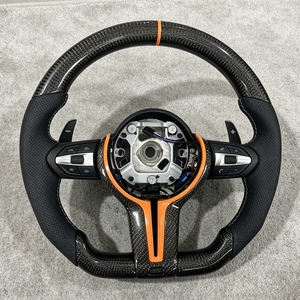 Volante de Fibra de Carbono para BMW M5 F10 F11 F06 F07 F12 F13 F01 F02 F20 F30 F32 F22 F35 con Palanca de Cambios, Accesorios para Automóviles - Product Image 1