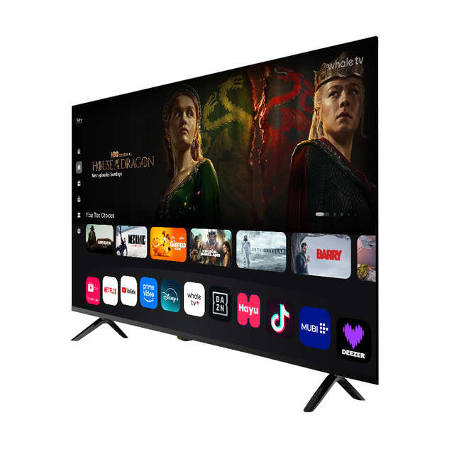 Accept Custom 32-inch Flat LED Panel 4K UHD LED TV 43 50 55 65 Inch Smart Android TV