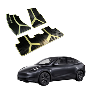 Tapis de protection toutes saisons pour Tesla Model Y, ensemble complet 3D à bords étendus, antidérapants, imperméables, en caoutchouc de 5 à 10 mm d'épaisseur, <span class=keywords><strong>2024</strong></span> - Product Image 2