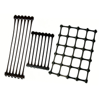 Géogrille plastique uniaxiale/biaxiale en PP/HDPE haute résistance 30/30kN/m pour renforcement de fond de piste et protection de talus en construction routière