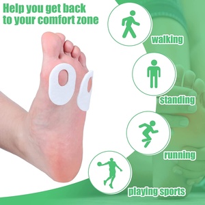 Almohadillas de fieltro suave para los pies para hombre y mujer, paquete de 60 almohadillas adhesivas de forma ovalada para aliviar el <span class=keywords><strong>dolor</strong></span> de los pies - Product Image 6