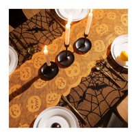 Nouvelles nappes de Noël imperméables, résistantes à l'huile et lavables, en polyester imprimé, carrées, pour la maison, l'hôtel, Halloween