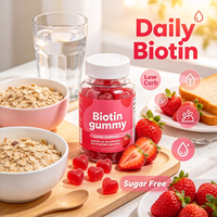 Complément alimentaire à base de plantes avec vitamine B1, biotine et collagène hydrolysé pour l'hydratation de la peau chez l'adulte