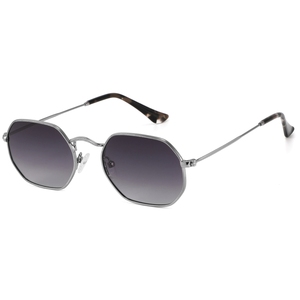 Gafas de Sol Retro con Marco Metálico y Lentes Degradadas, Unisex, Montura Completa, Estilo Rectangular, Casual, Protección UV para Adultos - Product Image 1
