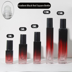 3Ml 5Ml 8Ml 10Ml 15Ml Tinh Dầu Con Lăn Bóng Chai Thủy Tinh Gradient Hình Vuông Nước Hoa Container Với Nhôm Nắp Màu Đen - Product Image 4