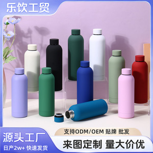 Stainless Steel Insulated Water <b>Bottle</b> 304 Outdoor Travel Portable <b>Thermos</b> Small Mouth Straight Cup - Product Image 5