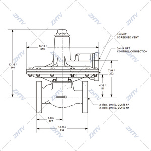 Reguladores de presión de accionamiento directo de 133L, sellos antichoque, ventilación de caja inferior, tornillo de ajuste, otras piezas de válvula - Product Image 6