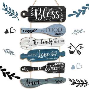Letrero Decorativo Rústico de Madera para Colgar Utensilios de Cocina, Estilo Granja, para Decoración de Paredes de Cafeterías y Bistrós, Personalizado de Fábrica - Product Image 4