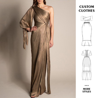 Personnalisé hiver 2024 bal soirée moulante sexe fête formelle longue Maxi robe pour femmes dames dame élégant vêtements robes décontractées