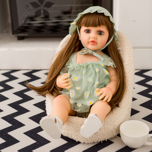 Muñeca <span class=keywords><strong>Reborn</strong></span> Popular de 22 Pulgadas, Muñeca <span class=keywords><strong>Reborn</strong></span> de Vinilo, Muñecas Bebé <span class=keywords><strong>Reborn</strong></span>, Juguetes para Niñas, Muñecas Bebé <span class=keywords><strong>Reborn</strong></span> de Silicona de 55 cm - Product Image 5