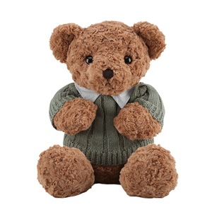 Ours en peluche avec fleurs préservées, ours en bouquet, ours en peluche avec <span class=keywords><strong>pull</strong></span>, ours en peluche adapté à la décoration intérieure et aux cadeaux de fêtes - Product Image 6