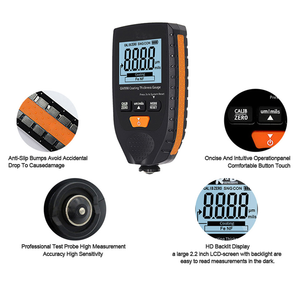 GM998 Autolack-Schichtdickenmessgerät für Autolack, Galvanik und Metallbeschichtungen, 0-1500µm Messbereich, Fe & Nicht-Fe Sonde - Product Image 5