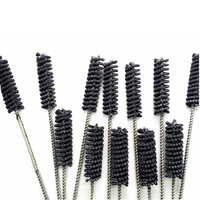 Pexmientas Brosse de cylindre de nettoyage d'ébavurage de polissage Brosse de rodage en carbure de silicone