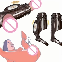 Penisring für Männer mit Verlängerung, G-Punkt-Stimulation, verdicktem Design, Verzögerungsring, vibrierend, Kristall-Wolfszahn