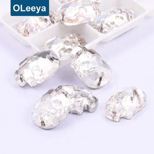 Grosir Strass Berlian Imitasi Belakang Datar Bulat Kristal Bening 10Mm Rivoli Kaca Berlian Imitasi Jahit Pada Gaun Pernikahan - Product Image 5