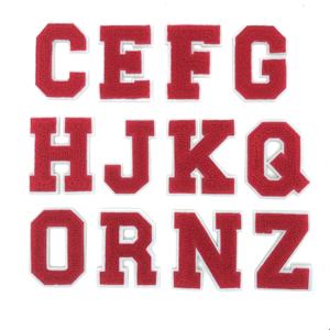 Benutzer definierte 3D <span class=keywords><strong>Letter</strong></span> Patch Stickerei Chenille A-Z Buchstaben für Kleidung 1-3 Tage Probenzeit - Product Image 2