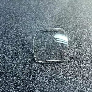 Verre saphir incurvé sur mesure avec bord surélevé et fenêtre bombée pour montre de plongée rétro, vente en gros d'usine, bord en forme de chapeau haut de forme - Product Image 6