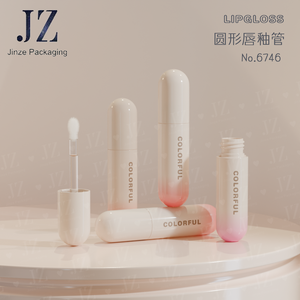 <span class=keywords><strong>Tube</strong></span> à gloss transparent en <span class=keywords><strong>plastique</strong></span> Jinze AS, 6 ml, <span class=keywords><strong>bouchon</strong></span> rond avec applicateur épais, emballage pour gloss à lèvres - Product Image 4