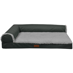 Wasserdichte Oxford-Stoff Haustiermatte Moderne Einfarbige Rechteckige Umweltfreundliche Warme Plüsch Rutschfeste Hundebett Abnehmbare Abdeckung für Alle - Product Image 5