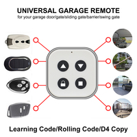 Télécommande universelle de clonage Yaoertai 433 MHz pour ouvre-porte de garage, mini-télécommande carrée à détection automatique