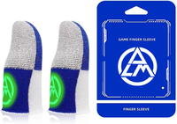 Fundas para Dedos de Juego Profesional: Fibra Plateada de 0.3mm, Ultrafinas, Anti-Sudor y Transpirables, para PUBG