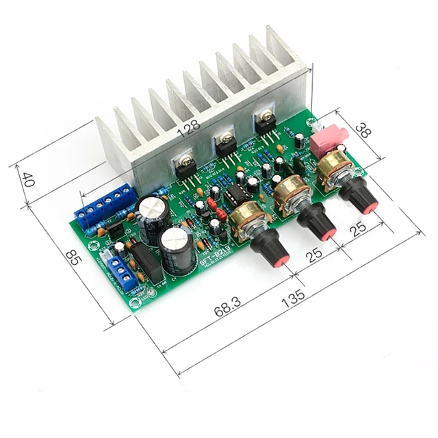 TDA2030A Subwoofer Amplifier Board 2.1 Channel AMP DIY Part For Speaker